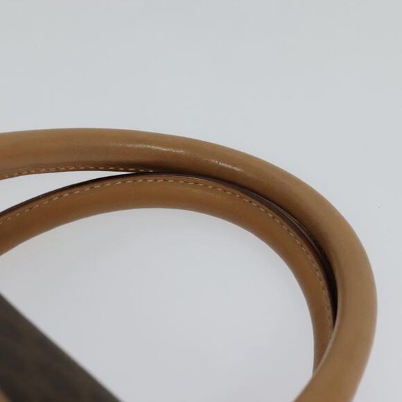 CELINE Macadam Canvas Hand Bag Pvc Leather Brown - Picture 8 of 12